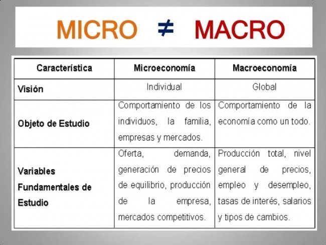 Diferencias Entre Macroeconomía y Microeconomía